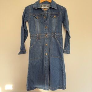 Rampage Vintage cotton denim button up dress Size: M